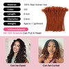Lounoke 8 Inch 40 Strands Loc Extensions Human Hair, 0.6cm
