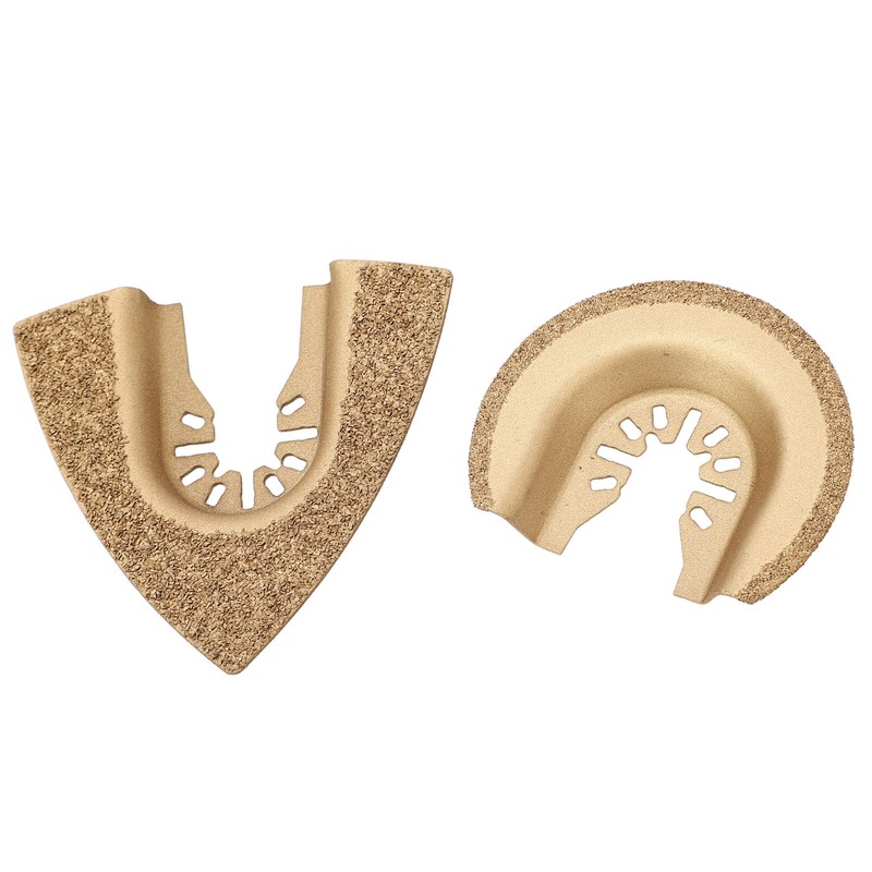 10Pcs Oscillating Saw Blade Triangle Semicircular High Carbon Steel Multitool