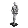 Veronese Silver Finish Medieval Knight In Armor Statue Figure Armour