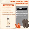Teenanseen Sock Stop, 2 Pack Transparent Waterproof Sock Glue for