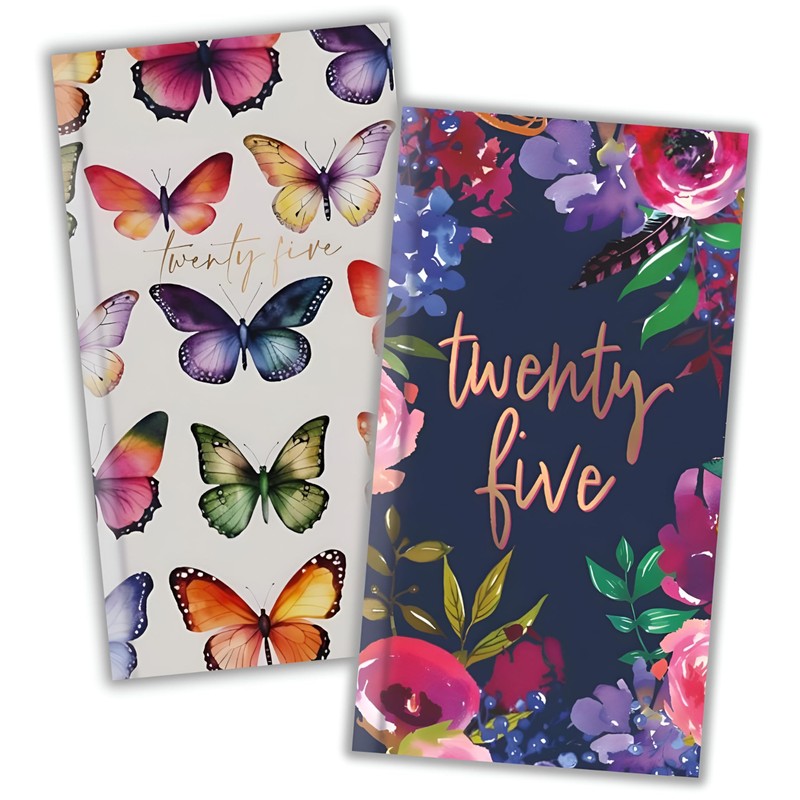 2025 Diary Slim Size Week to View Diaries Full Year