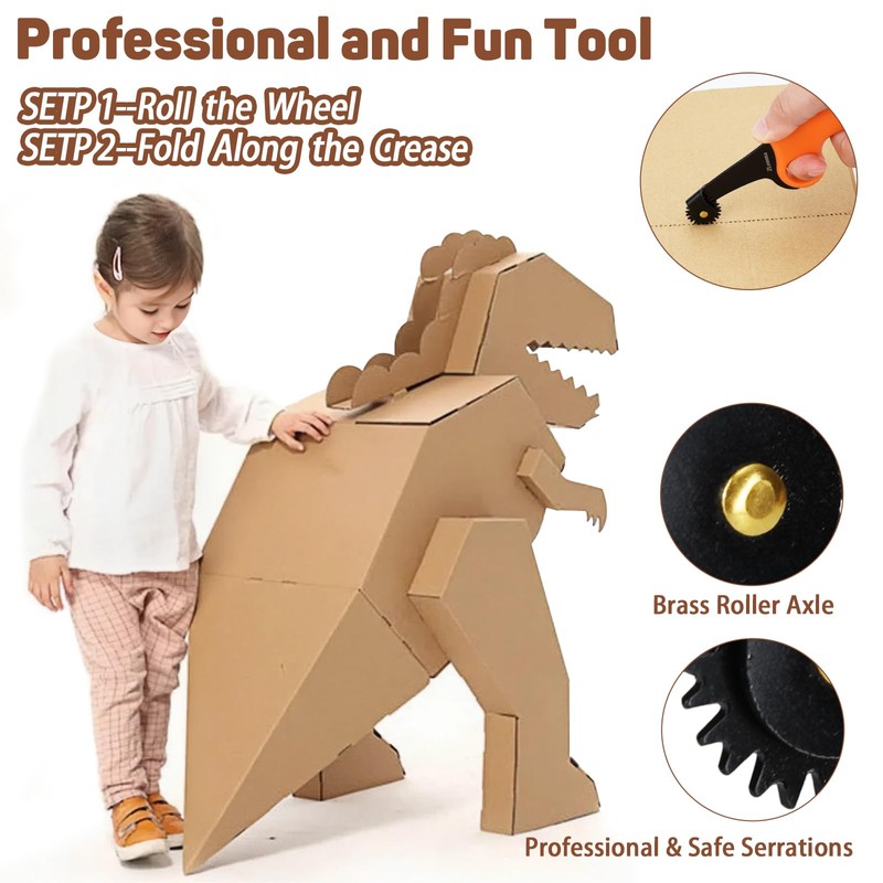 ZLemma Kids Cardboard Construction Tool Kit – Cardboard Saw &