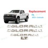 Colorado 4PCS Chrome Door Rear Colorado LT Emblems Letters Badges