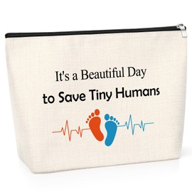 Midwife Gifts Makeup Bag for Women Doula Nurse Gift Labor and Delivery Nurse Appreciation Gifts Doctor Nurse Practitioner Gifts NICU Nurse Thank You Gifts Christmas Birthday Gift Makeup Travel Pouch