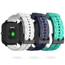 LYSANDRA Compatible for 3Plus Callie Band, New Soft Silicone Sport Replacement Straps Compatible for Compatible for 3Plus Vibe Plus/Vibe + Smartwatch (3 Pack-A)