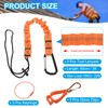 MECCANIXITY Retractable Tool Lanyard 2ft with Aluminum Buckle and Adjustable