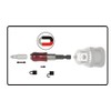 Connex COXT973211 Universal Magnet Holder with Quick-Change Chuck, Silver/Grey/Red, 1/4-Inch