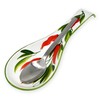 Lashuma Ceramic Spoon Rest Italian Spoon Holder 28 cm Hand-Painted