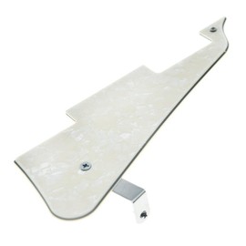 Dopro LP Guitar Pickguard and LP Stainless Steel Bracket with Chrome Steel Mounting Screws for USA Les Paul Aged Pearl
