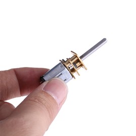 Hilitand 100RPM~2000RPM DC 12V Electric Gear Reduction Motor Gear Box Reversible High Torque Turbo Worm Reduction Electric Motor with Long Output Shaft (12V 100RPM)