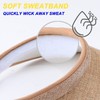 MULIMU 4-Pack Women Wide Brim Sun Visor UV Protection UPF50+