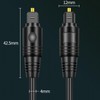 ALLVD TOSLINK Fiber Optic Audio Line 1M Indoor Optical Wiring