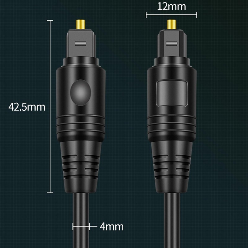 ALLVD TOSLINK Fiber Optic Audio Line 1M Indoor Optical Wiring