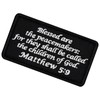 EmbTao Matthew 5:9 Blessed are The Peacemakers Parche bordado Insignia