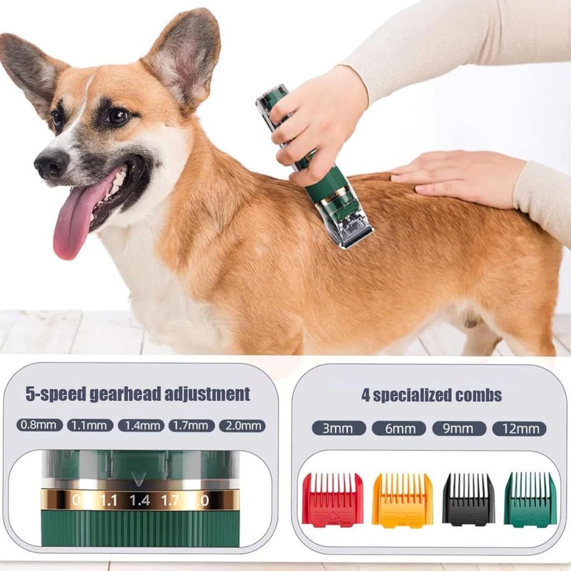 Dog Furclipper, Professional Pet Grooming Kit, Cat Clipper for Long