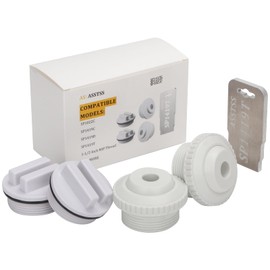 ASSTSS Pool Jet nozzles kit - SP1419C 1/2" Directional Pool Skimmer Spray Return Nozzle, SP1419T Metal Eyeball seat Removal Tool and SP1022C 1.5" Threaded Pool spa Return line winterizing Plug