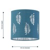 Set of 2 Teal Table Lamp Shades, Lampshades for Table