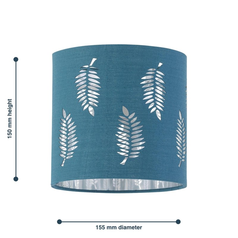 Set of 2 Teal Table Lamp Shades, Lampshades for Table