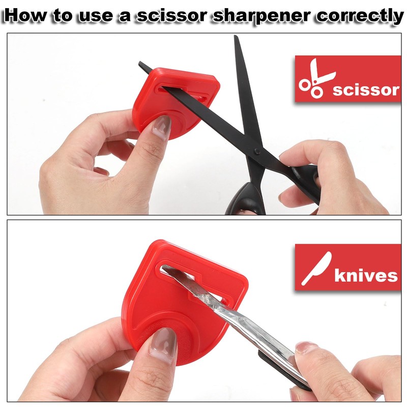 2pcs Scissor Sharpener Tool, Handheld Small Sharpening Scissors Tool Fabric
