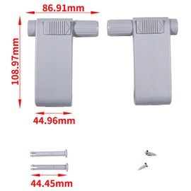 VHEUHZ Handle Lever Set AF86 / BA Replacement Parts Braas Atelier Roof Window Compatible with Braas Studio Window BA and AF Dörken Handle Set Brown / Grey Handle Set (Grey)