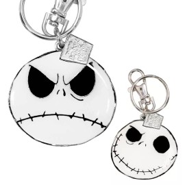 Monogram Nightmare Before Christmas - Jack Good / Bad Pewter Keyring (Double-Sided) - 1x