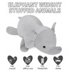 WeBingo 4.2 lbs Elephant Weighted Stuffed Animals, 24" Weighted Elephant