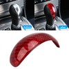 Gear Shift Knob Cover Red Red Carbon Fiber Shifter Lever