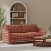Red Plaid Woven Pattern Upholstery Fabric by The Yard -