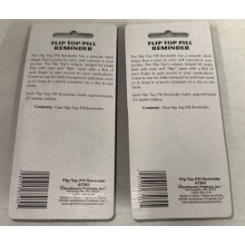 Ezy Dose x 2 EZY DOSE Pocket Sized Flip Top Mini Pill Reminder Box Case Bottle Container