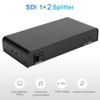1x2 SDI Splitter Metal Video Converter Distribution Adapter with Indicator