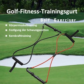 HPLSZCN Golf Rope Swing Trainer, Swing Resistance Bands, Golf Training Aids Pull Rope (Red)