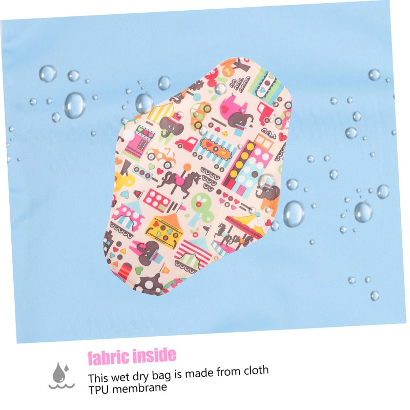 KOMBIUDA Bamboo Sanitary Napkins for Women Reusable Sanitary Pads Super