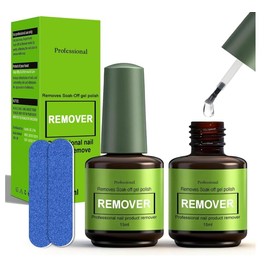 UV Nail Polish Remover, Gel Remover Nails, Gel Nail Remover 2 Pieces with Nails File, Effective Removal of Gel Nails in 2-3 Minutes, Quick and Gentle, No Nail Damage, DIY Nail Care at Home