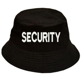 Lufufu Security 100% Cotton Bucket Hat Cap Black