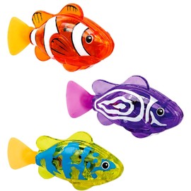 kiwkww 3PCS Robo Fish, Robot Fish for Pet Play and Bath Time