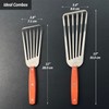 Vovoly 2 Pack Fish Spatula Turner, Stainless Steel Slotted Spatulas