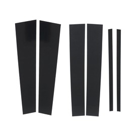 ATUOTPO 6PCS Glossy Black Pillar Post Door Trim Cover Kit Compatible with Nissan Titan Crew Cab 2004-2015 Door Window B Pillar