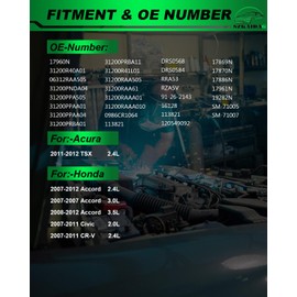 SZKAIDAG Starter Motor Fits for:-Honda Accord 2007-2012, Civic CRV 2007-2011, for:-Acura TSX 2011-2012 2.0L 2.4L 3.0L 3.5L 12V 1.6KW 9Teeth Replacement OE# 17960N, 31200R40A01, 31200RAAA01