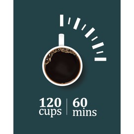 Takywep Commercial Coffee Urn, 60 Cup Extra Large Hot Water Urn, 10L Silver Double Wall Stainless Steel Large Coffee Urns, Quick Brew Commercial Coffee Percolator Electric for Gatherings