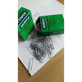 Norica 2260 Paper Clips 50 mm Galvanised Round