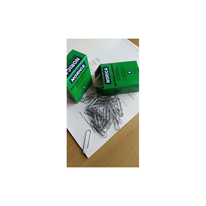 Norica 2260 Paper Clips 50 mm Galvanised Round