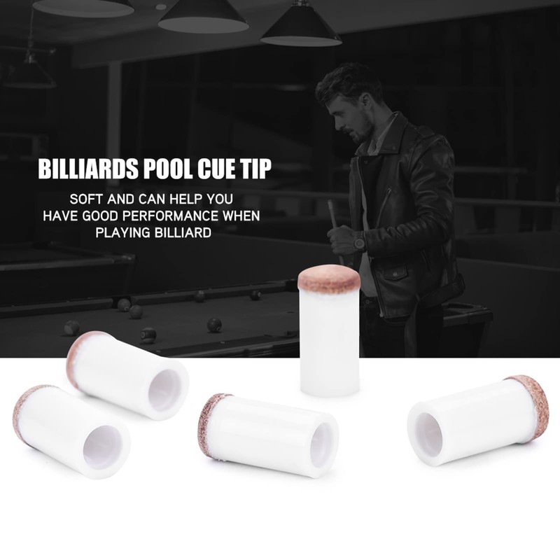 Hominas Billiard Cue Tips, Pack of 10 11/13mm Billiard Cue