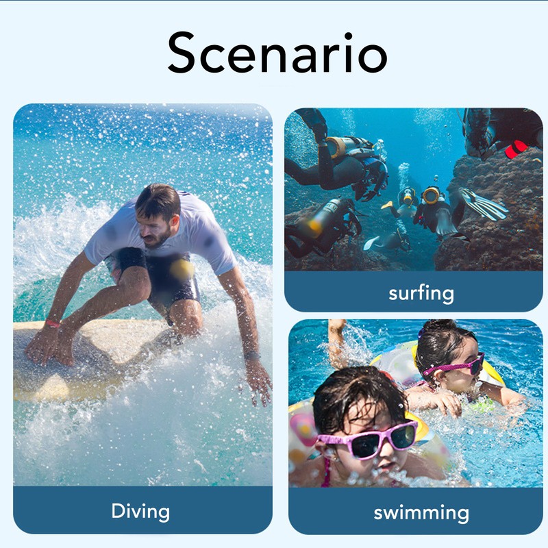 Action Camera Waterproof Case Underwater Protective Housing Case Compatible for
