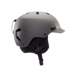 Bern Watts Classic Snowboard Helmet for Men and Women, EPS, All-Season, Matte Grey, Small