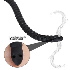 AMZII Shower Toys, 400 mm Chain Enema with Balls, Shower for Intercourse, Enema for Intestinal Cleansing, Shower Plug, Enema Plug for Women Men (M)
