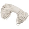 JOIKIT 1/4 Inch 164 Feet White Natural Cotton Rope, 6mm
