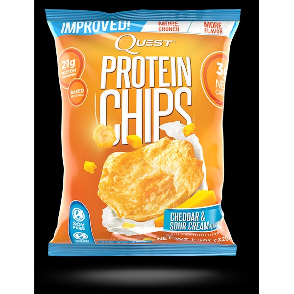 Quest Protein Chips Cheddar & Sour Cream 8 x 32g