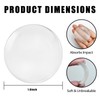 FAMLEAF 1.6" Wall Door Handle Stopper, 12PCS Clear Self Adhesive