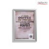 Deflecto A4 Snap Frame Silver - Aluminium Clip Frame for