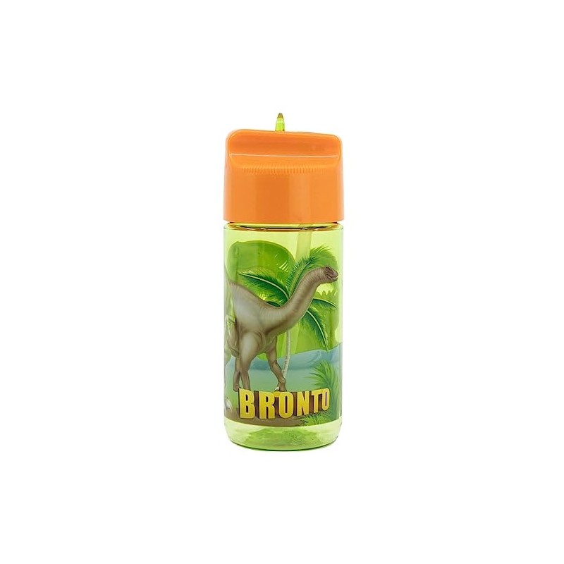 OM SUPPLIES Dinosaur Characters Childrens Tritan Reusable Drinking Bottle 430ml